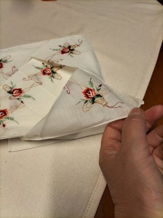 6 Pañuelos Batista Bordados