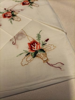 6 Pañuelos Batista Bordados