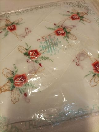 6 Pañuelos Batista Bordados