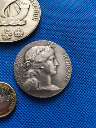 Lote de 3 medallas francesas plata