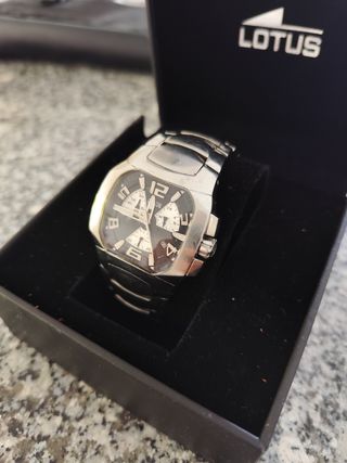Reloj Lotus Hombre Cronógrafo Plata
