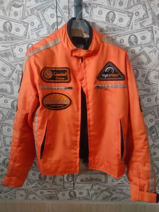 Cazadora moto en cordura estilo Vintage Cafe Racer