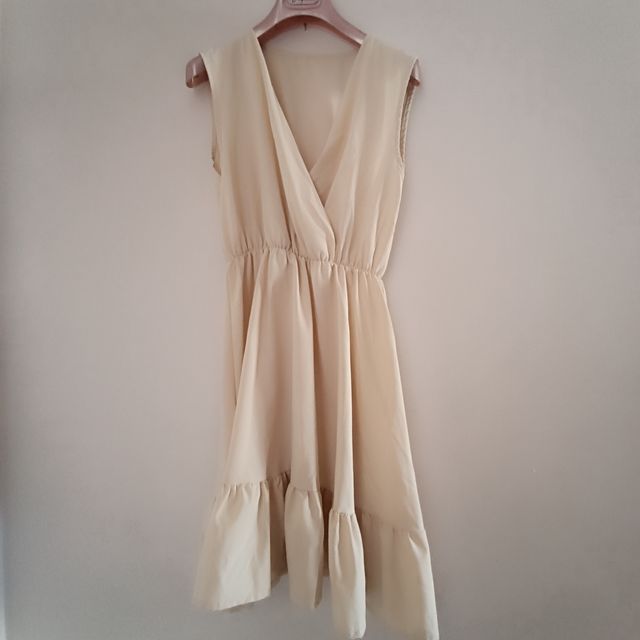 Vestito estivo beige donna