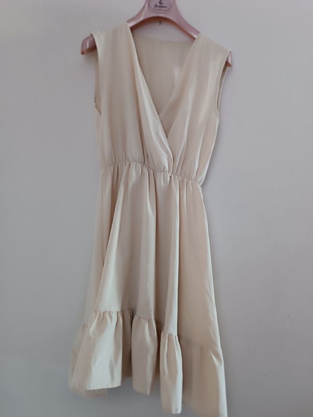 Vestito estivo beige donna