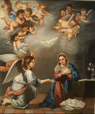 La Anunciación óleo