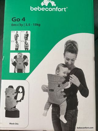 Portabebés Bebeconfort Go 4 Black Chic