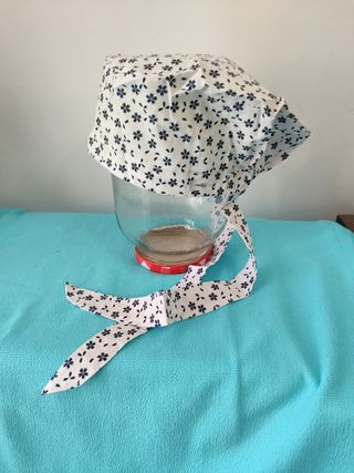 Gorro quirófano - Flores azules
