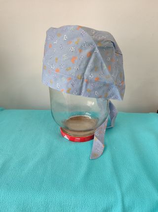 Gorro quirófano azul con estampado