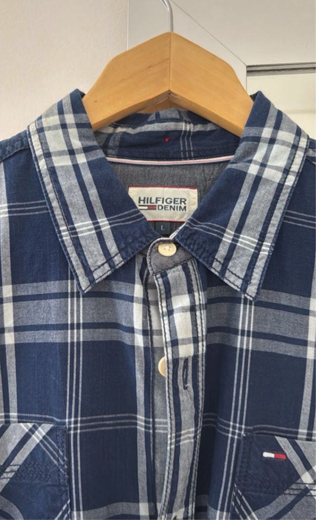 Camisa Tommy Hilfiger cuadros azules