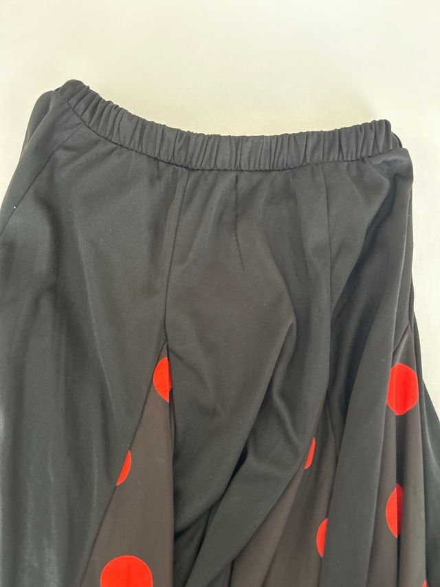 Falda Flamenca lunares roja y negra