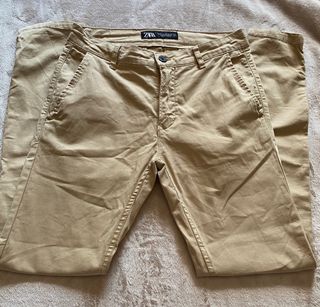 Pantalones Zara beige M
