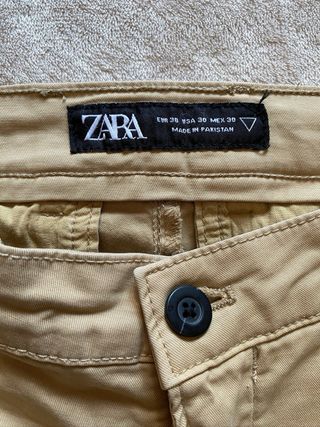 Pantalones Zara beige M