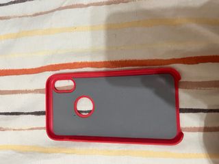 Funda/ carcasa móvil roja iPhone XR