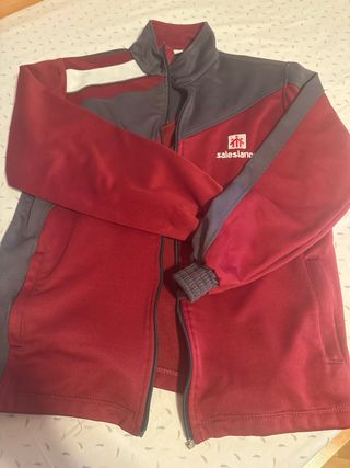Chaqueta Salesianos rojo-gris