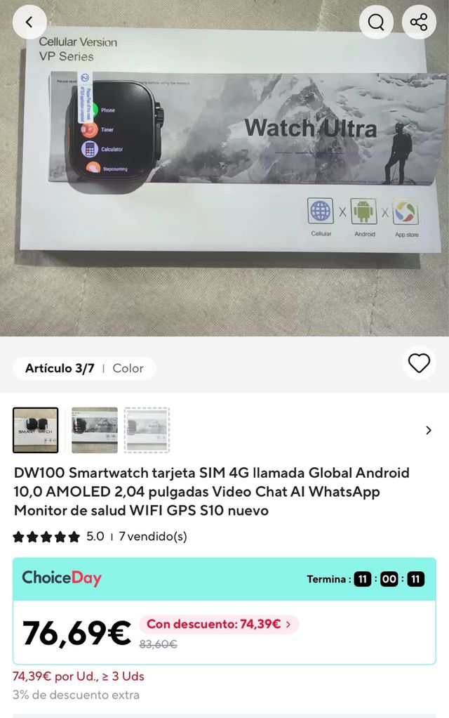 Smartwatch Watch Ultra - Reloj Inteligente