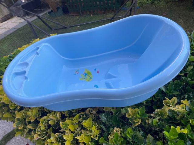 Bañera bebé azul - ergonómica