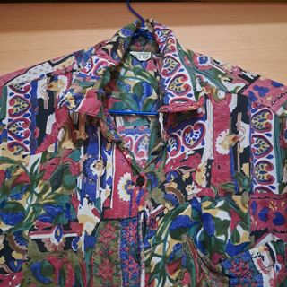 Camisa Vintage Viscosa Multicolor