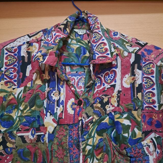Camisa Vintage Viscosa Multicolor