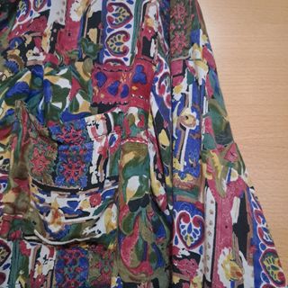 Camisa Vintage Viscosa Multicolor