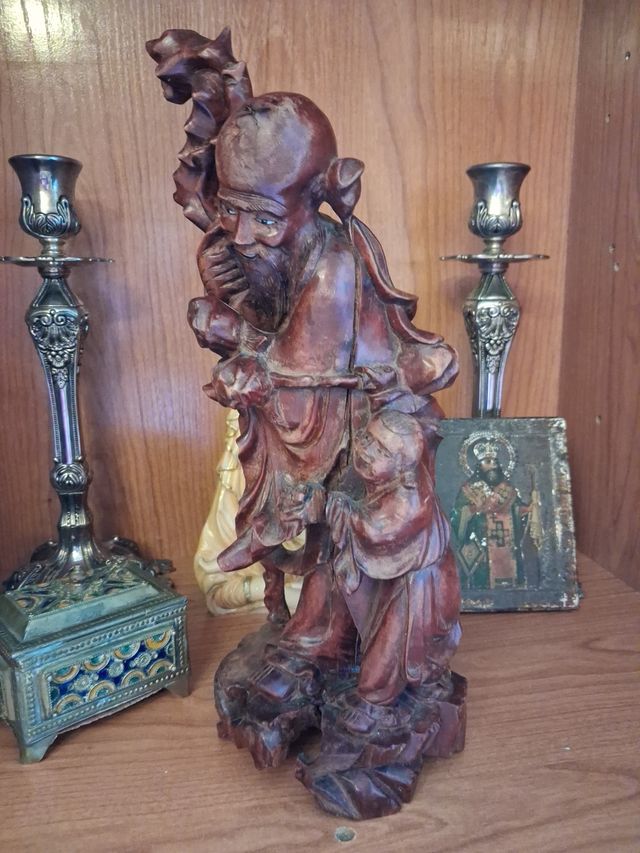 Escultura madera tallada China