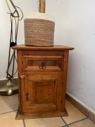 Mesita noche madera |  Mueble rústico