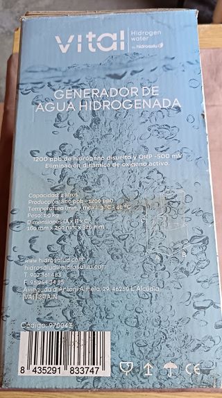 Vital Hydrogen Water by Hidrosalud