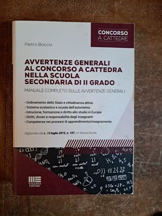 Avvertenze generali al concorso a cattedra