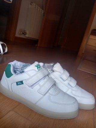 Zapatillas Xti niño/a blancas y verdes - 36