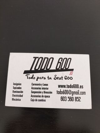 Seat 600 asideros