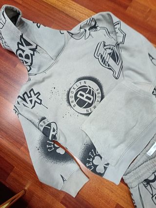 Chándal Zara niño gris talla 11-12 años// 152 cm