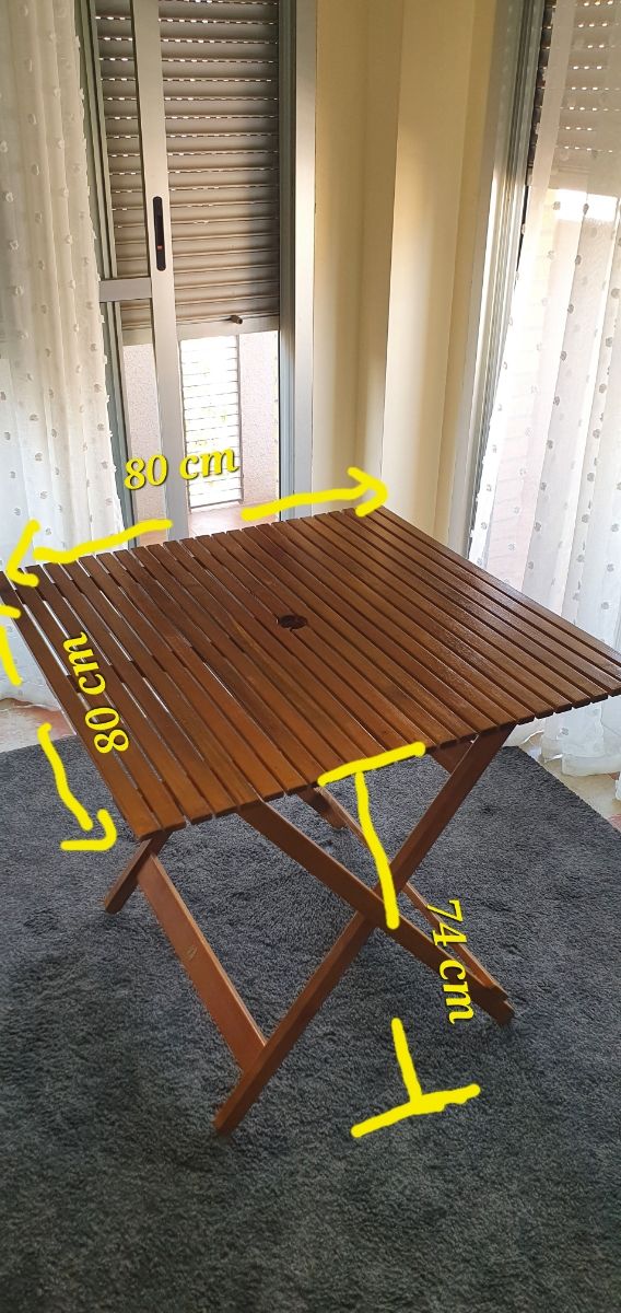 Mesa plegable madera ( buena calidad)