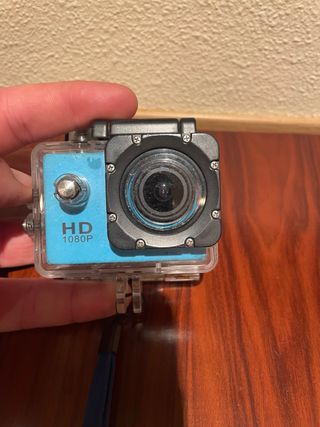 Cámara GoPro azul HD 1080p