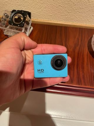 Cámara GoPro azul HD 1080p