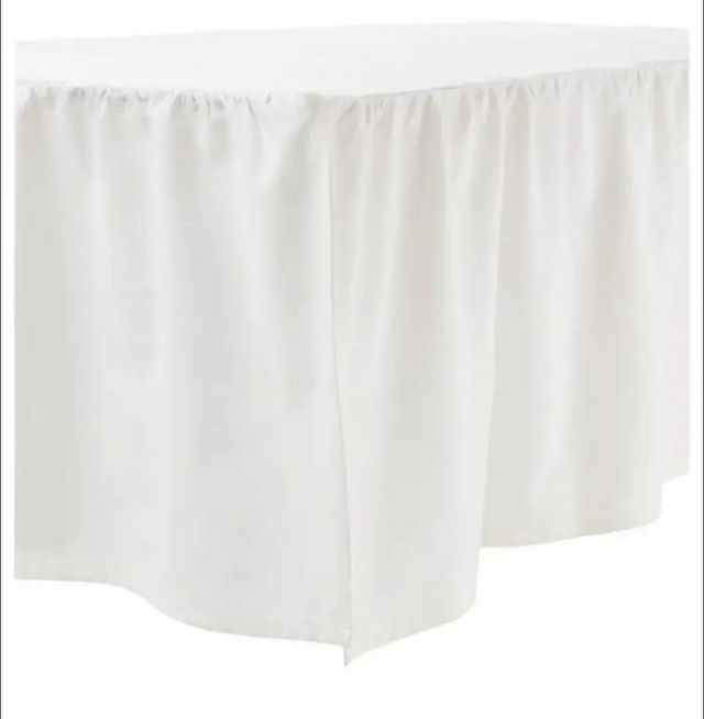 Faldón blanco cuna bebé