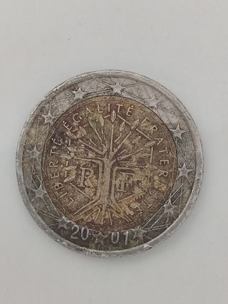 Moneda 2€ Francia 2001 Arbol de la Vida