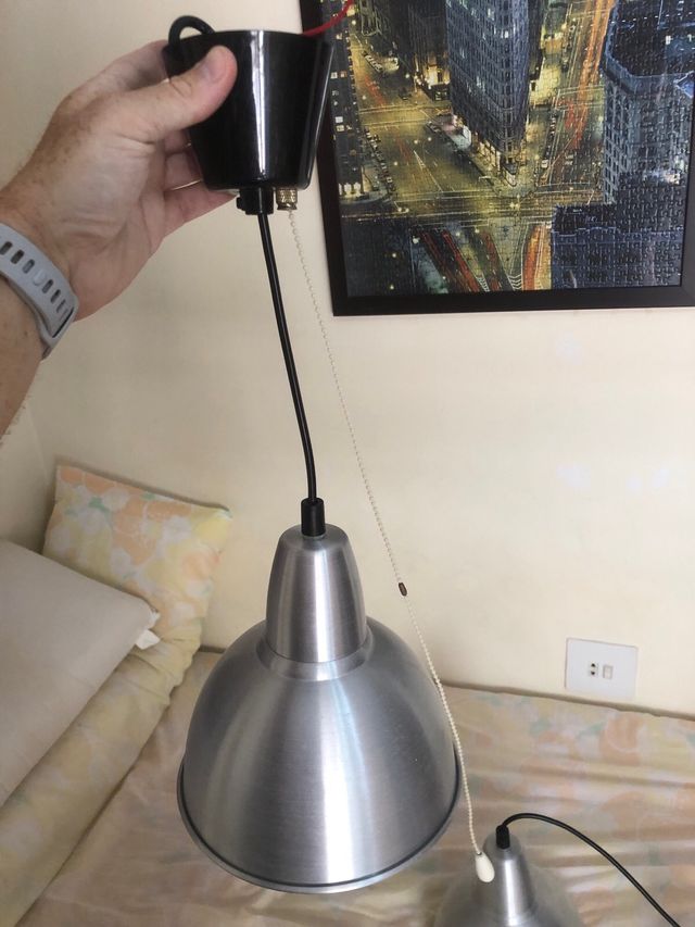 2 Lámparas IKEA metal. Estilo industrial