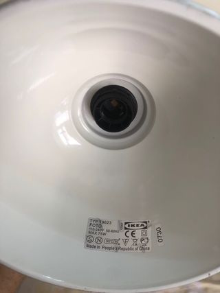 2 Lámparas IKEA metal. Estilo industrial