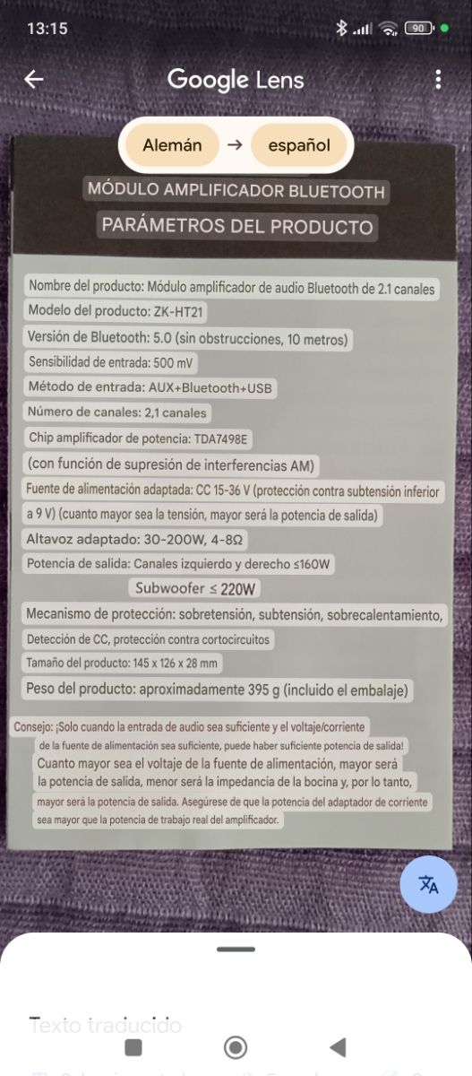 Módulo Amplificador Bluetooth 2.1