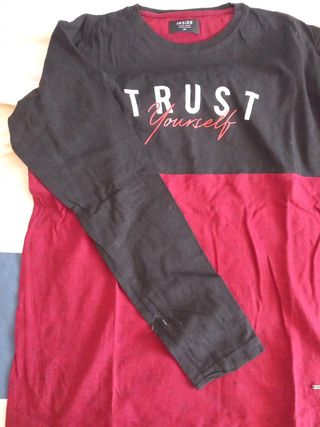 Camiseta INSIDE - Negra y Roja - Talla M