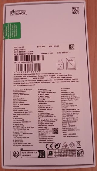 OPPOA60 5G - móvil negro nuevo
