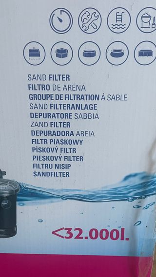 Filtro piscina GRE 4m³/h - nuevo