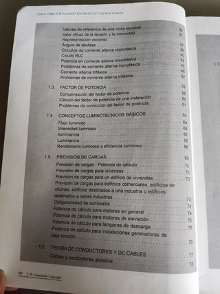Curso sobre el reglamento para baja tensión...