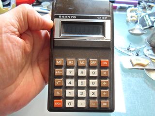 Calculadora antigua marca Sanyo CX1231