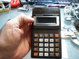 Calculadora antigua marca Sanyo CX1231