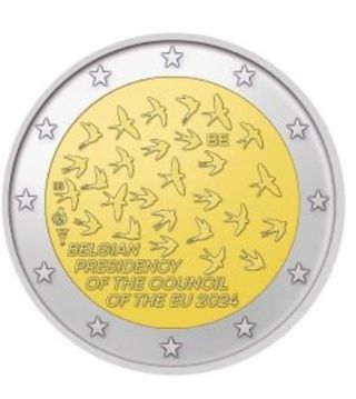 Moneda 2€ Bélgica 2024 Presidencia