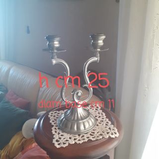 Candelabro metallo anni '80