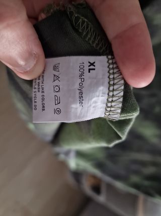 Camiseta tie-dye verde gris XL