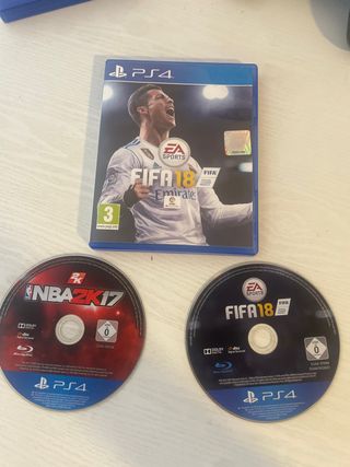 PS4 (PlayStation 4): FIFA 18 y NBA 2K17
