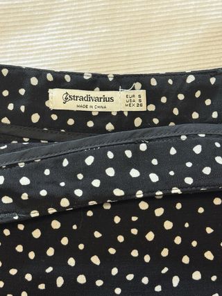 Falda pantalón negra Stradivarius