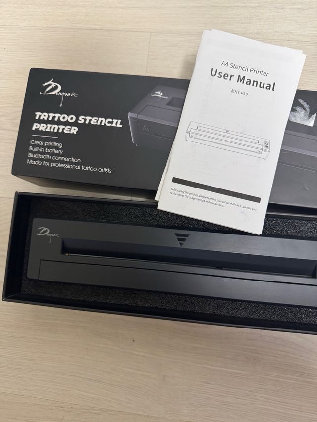 Impresora Plantillas Tatuaje Dragon